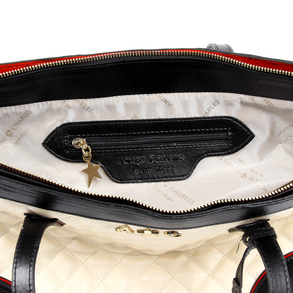 Bolso de mano para mujer Andrew Charles Beige LILLI