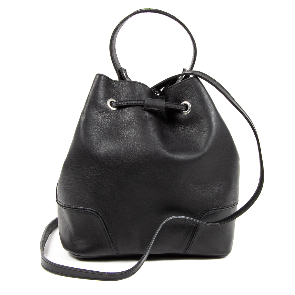Bolso de mano para mujer V 1969 Italia negro HILTON