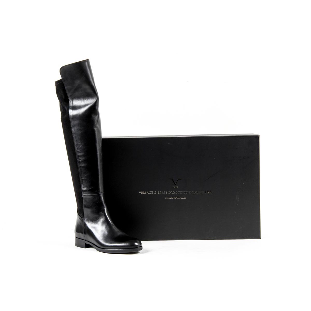 Bota alta mujer V 1969 Italia B2421 SENZA F VITELLO NERO