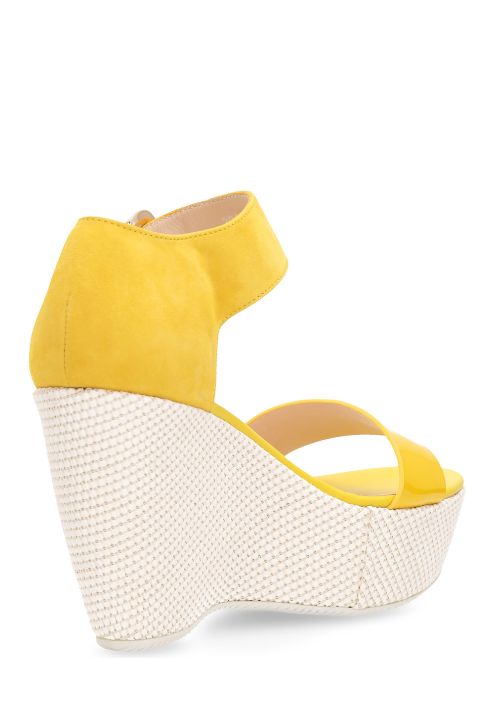 Sandalia de cuña Hogan para mujer, color amarillo, HXW2000H7900NNG013