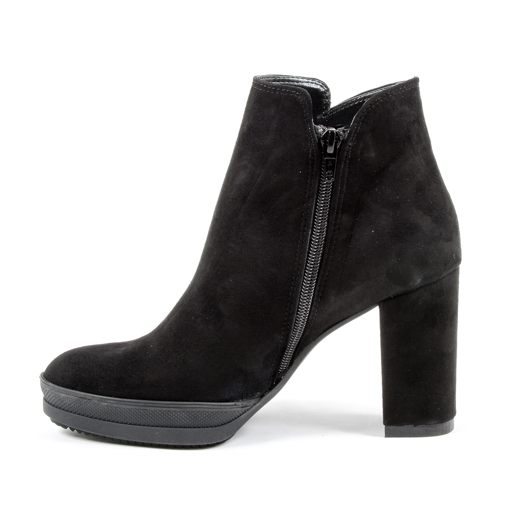 Andrew Charles Womens Heeled Ankle Boot Black SHERYL
