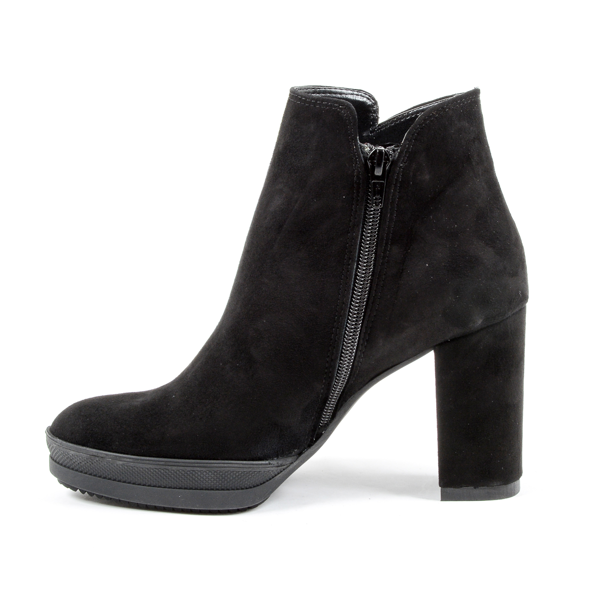 Andrew Charles Womens Heeled Ankle Boot Black SHERYL