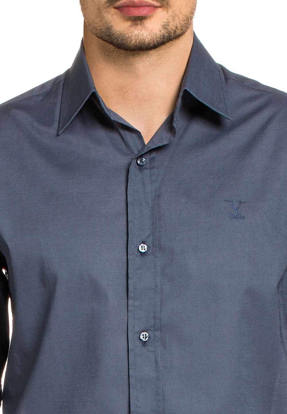 Camisa clásica moderna de corte V 1969 Italia para hombre 377 ART. 02