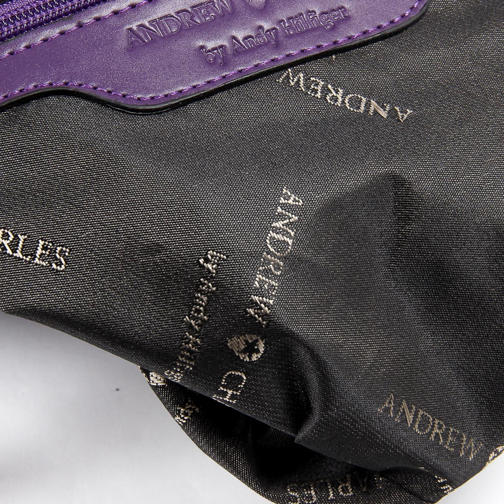 Bolso de mano para mujer Andrew Charles morado SKYLA