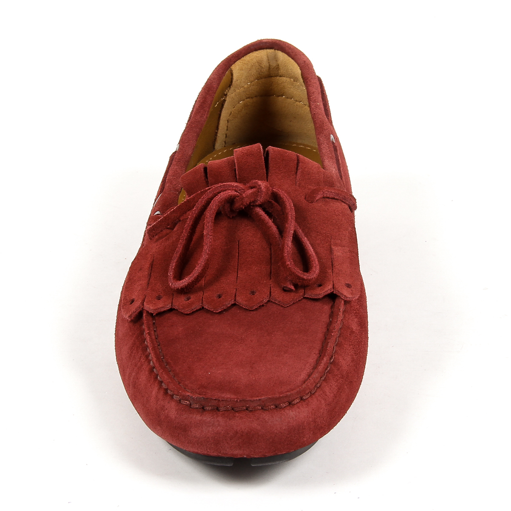 Mocasín Andrew Charles para hombre, color rojo JETT