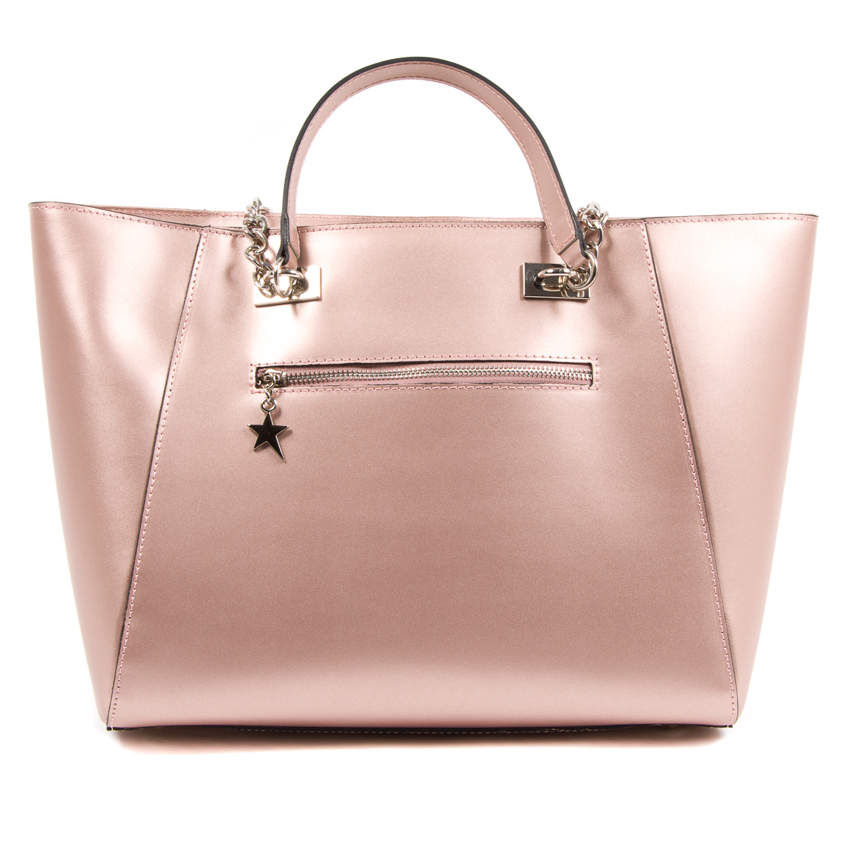 Andrew Charles Womens Handbag Pink KEY