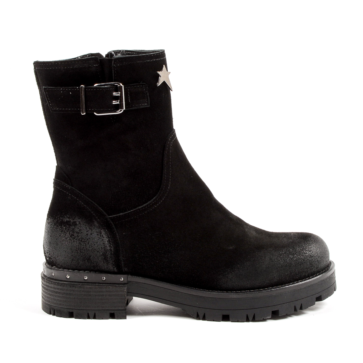 Andrew Charles Womens Short Boot Black BONNIE