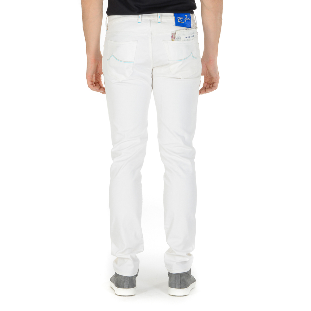 Jacob Cohen Mens Pants J688 White