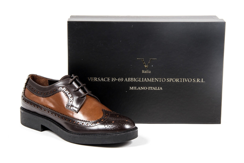 Zapato brogue para mujer V 1969 Italia B1670 VITELLO T. MORO COCCO
