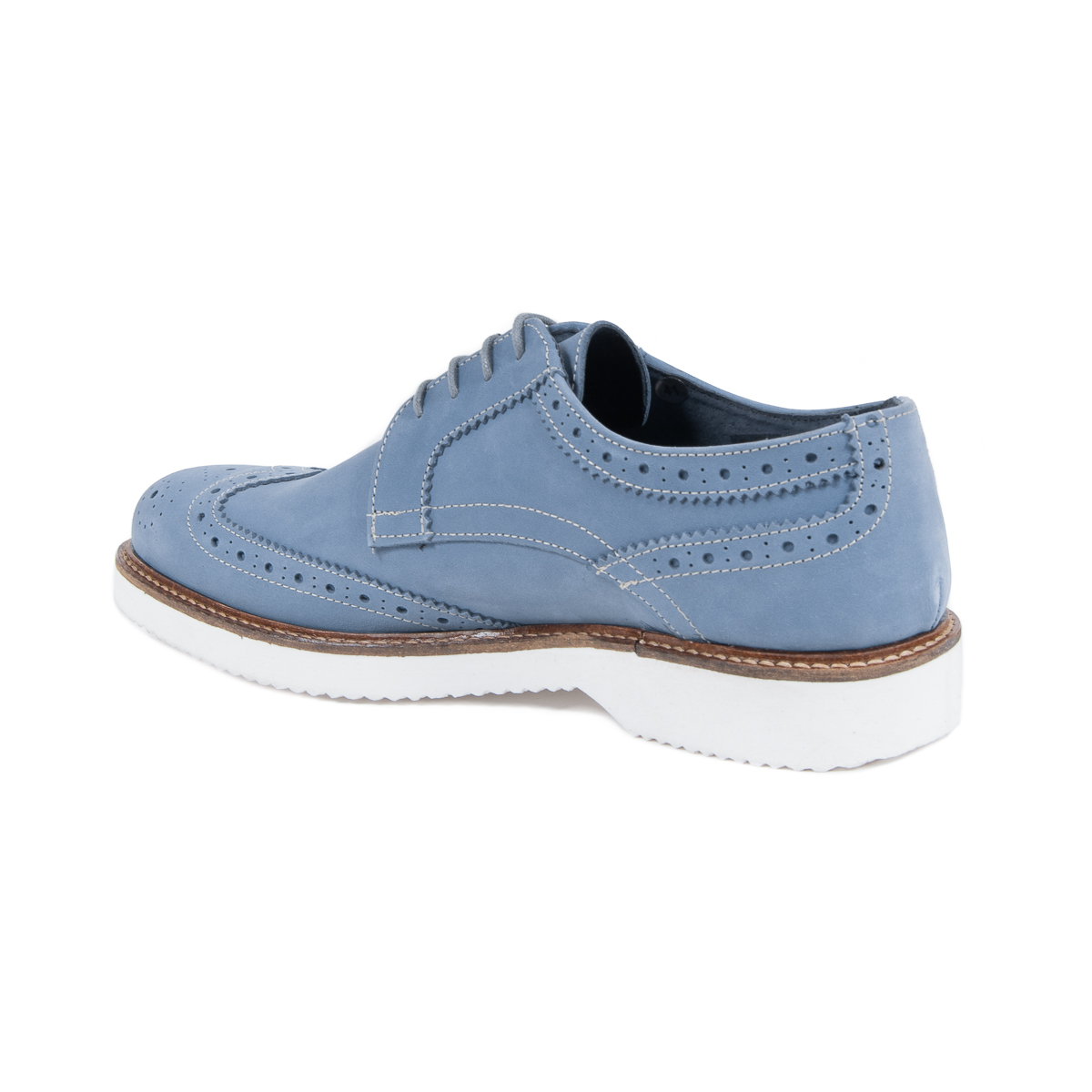 V 1969 Italia Zapato Brogue para Hombre Azul HARRY