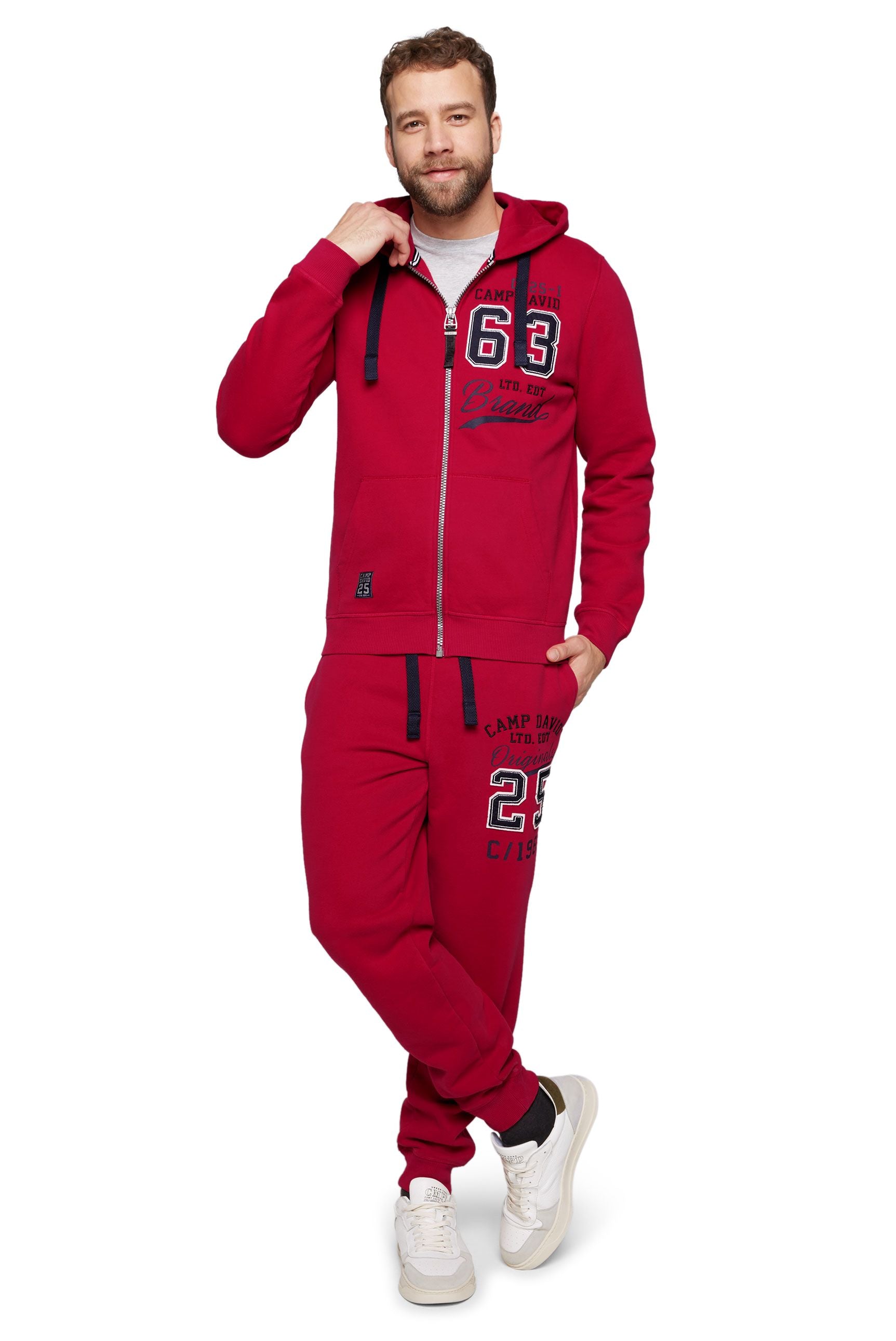 Chaqueta deportiva con capucha para hombre Camp David