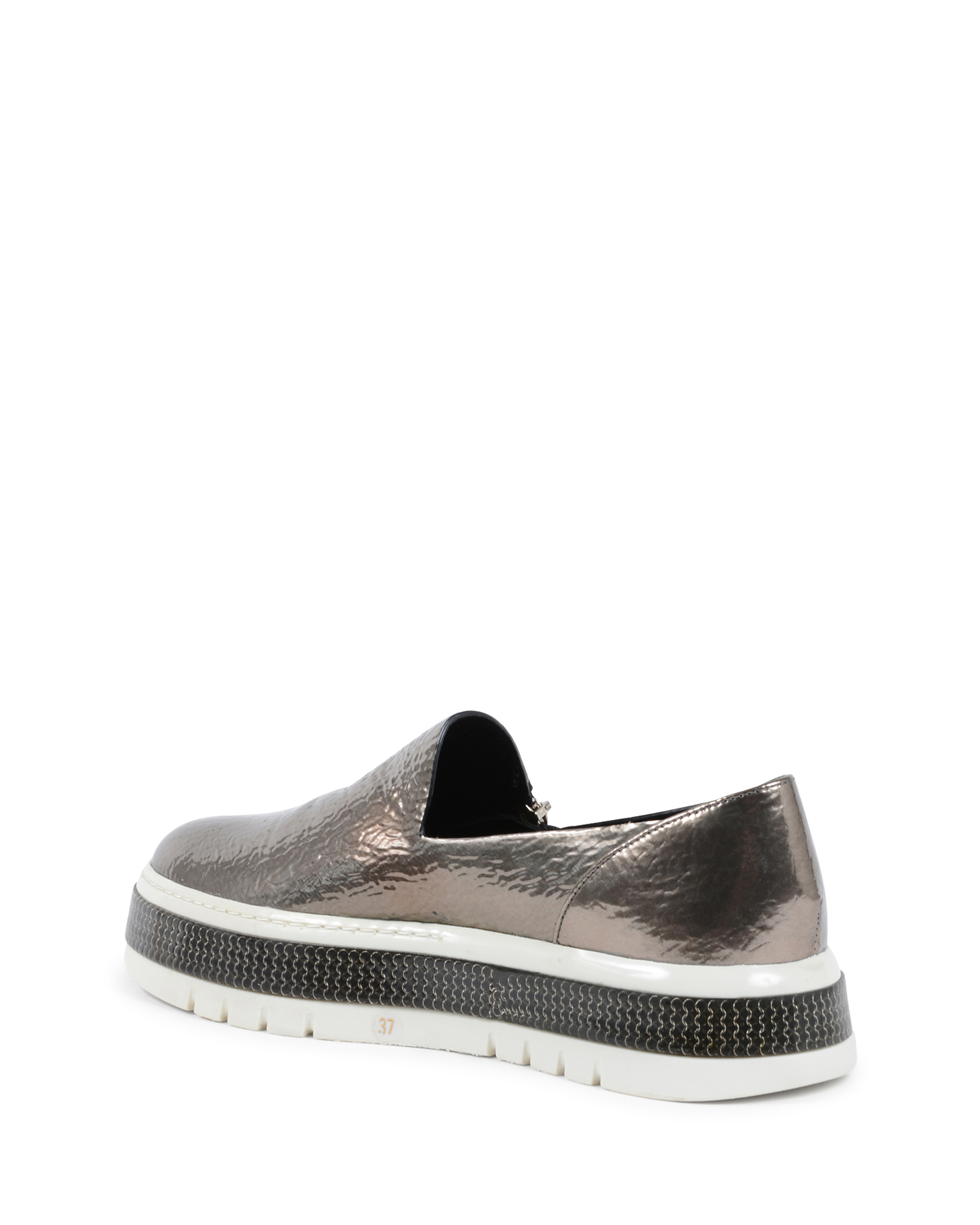 Premiata Womens Slip On Sneaker Bronze M4149 LAME RUTENIO