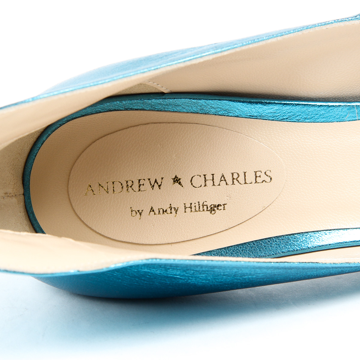 Andrew Charles Womens Pump Open Toe Light Blue DAFNE