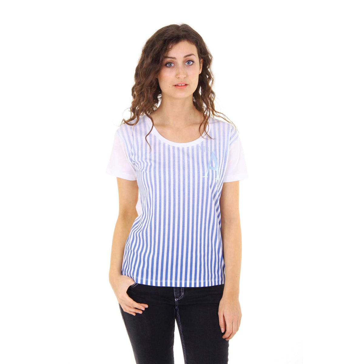 Camiseta de manga corta para mujer Emporio Armani AGH60 AX 1D