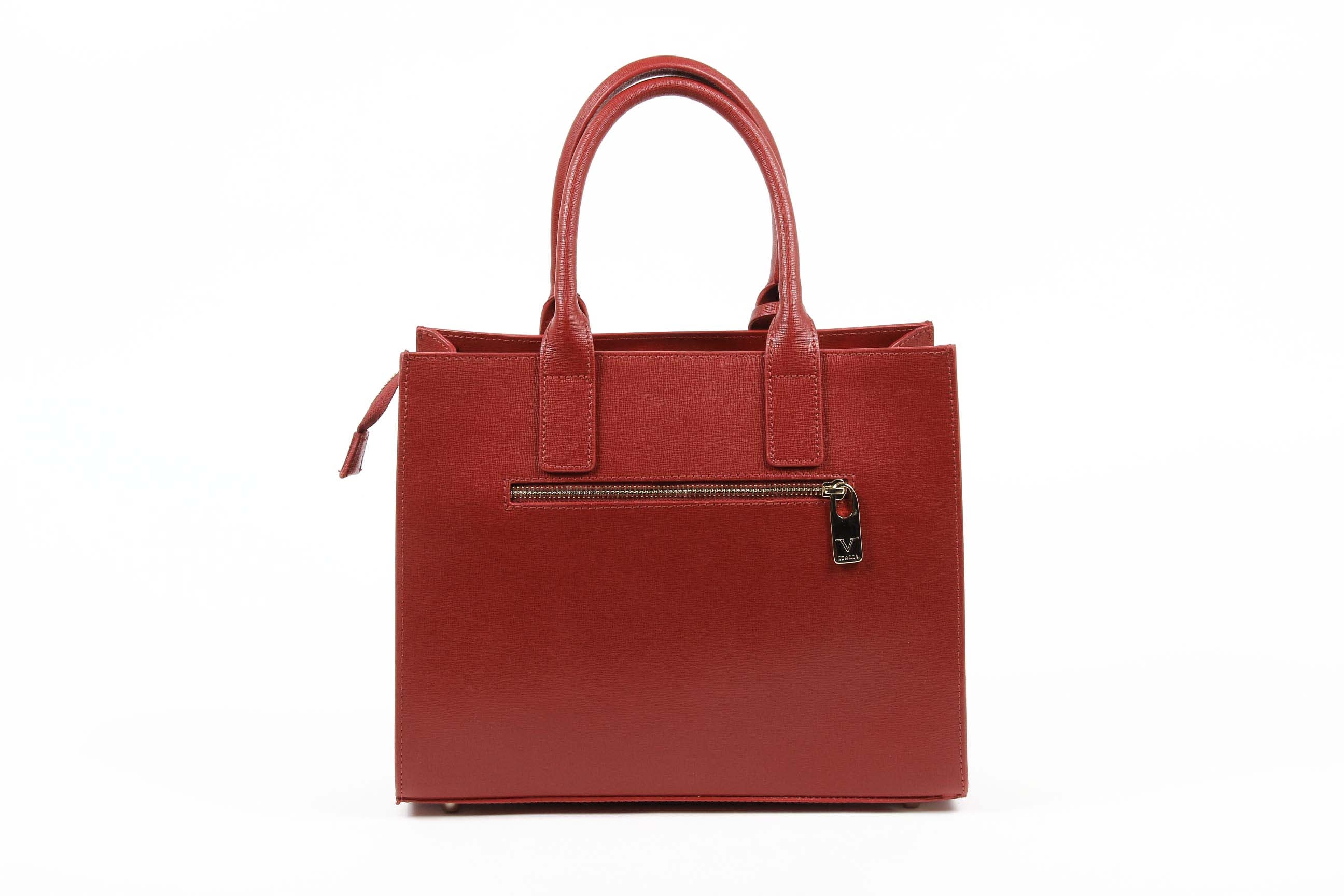 Bolso de mano para mujer V 1969 Italia V006 SAFFIANO ROJO