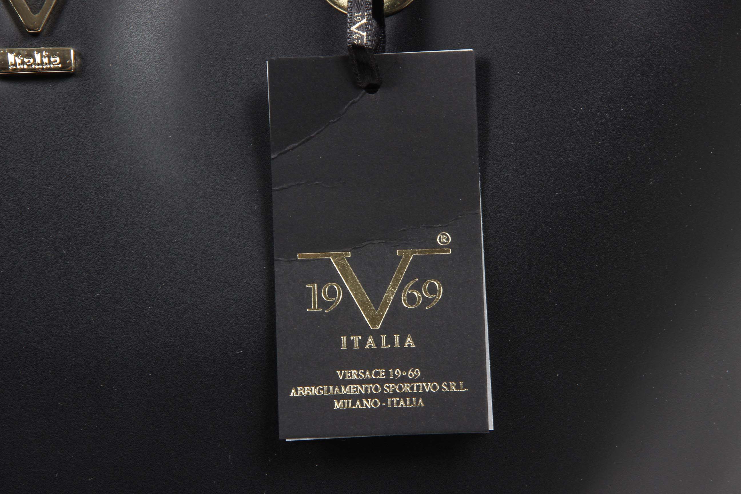 Bolso de mano para mujer V 1969 Italia V009 RUGA NERO