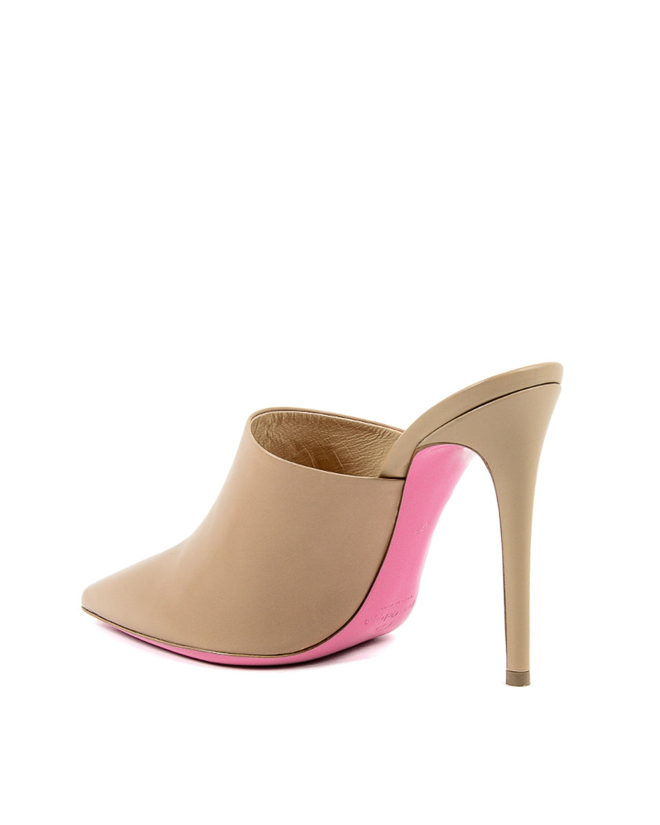 Sandalia tipo mule para mujer Dee Ocleppo 5103123 AGNELLATO CAMEL