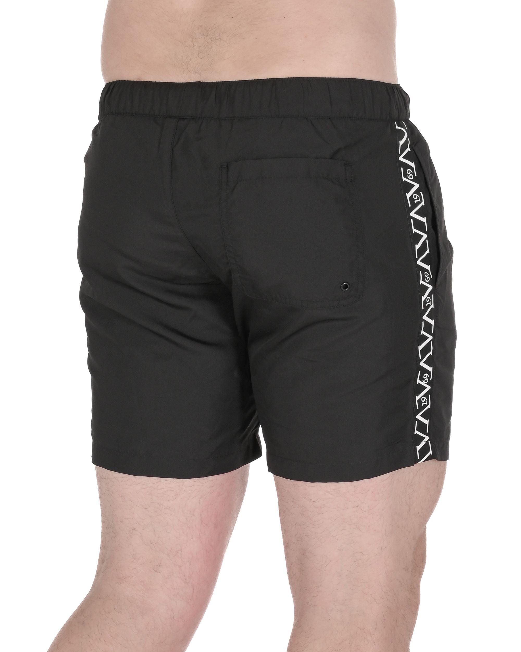 19V69 Italia Mens Swimwear Trunk VSC1MBM04 BLACK