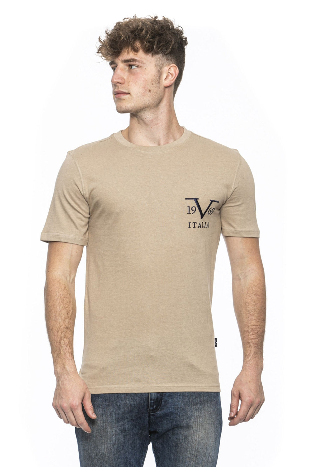 Camiseta para hombre 19V69 Italia Beige TROY BEIGE