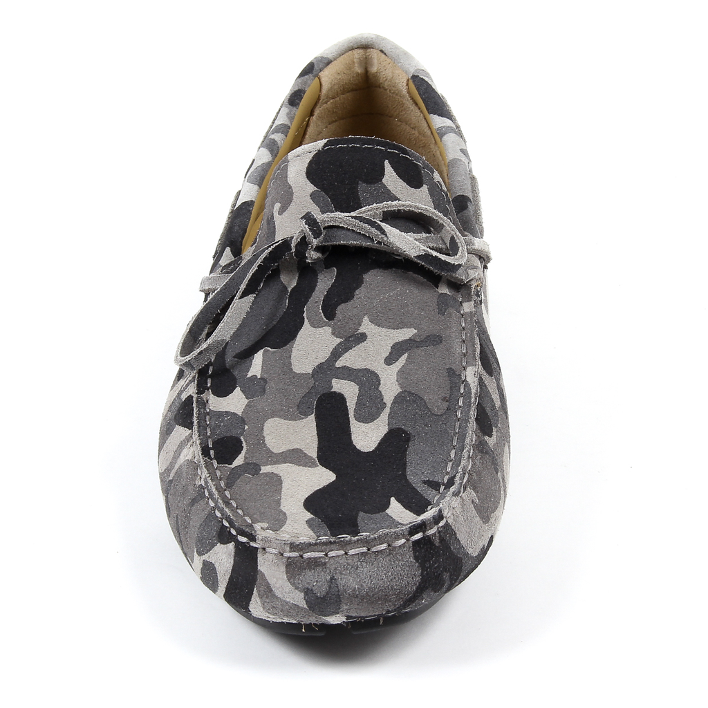 Mocasines V 1969 Italia para hombre, color gris, ADAM