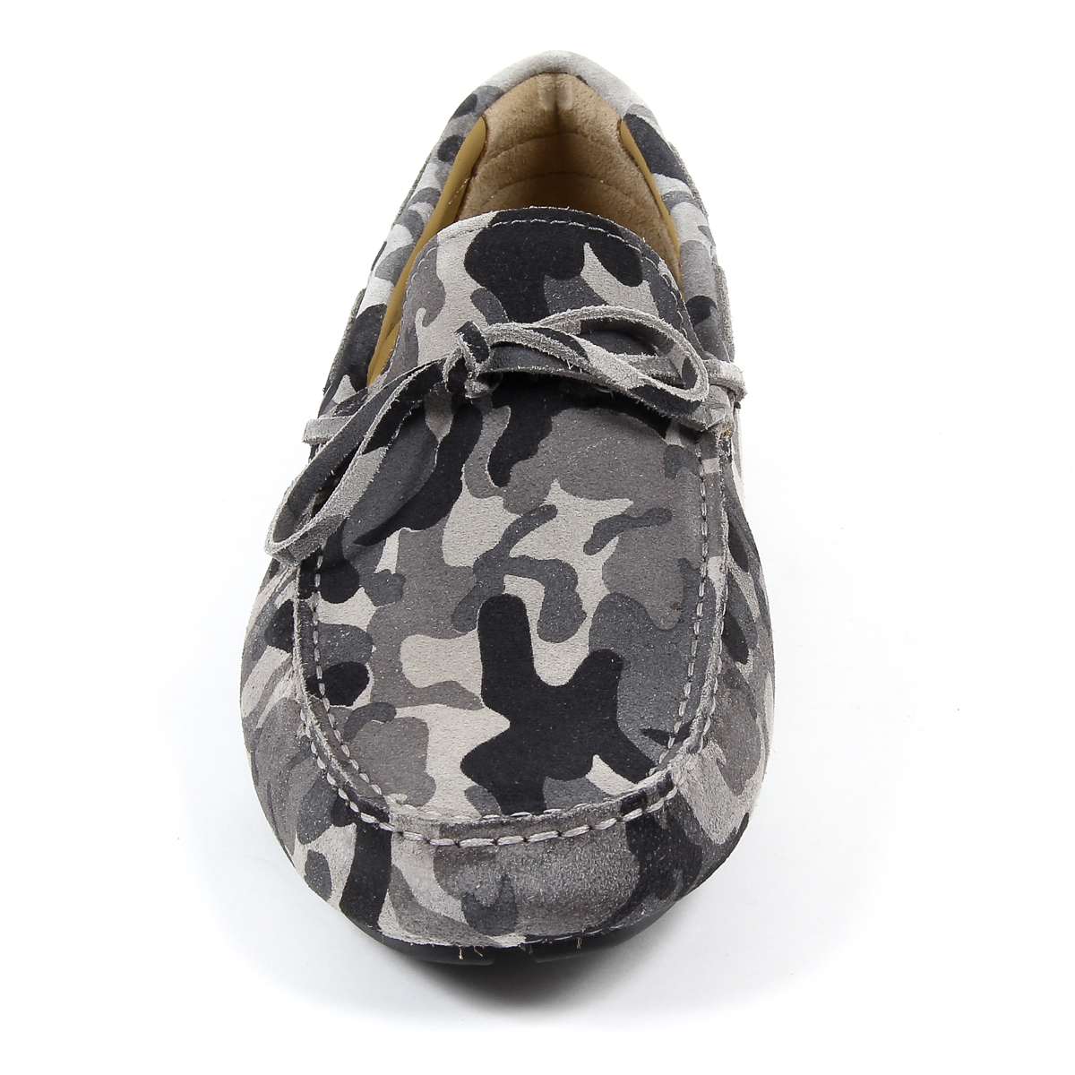 Mocasines V 1969 Italia para hombre, color gris, ADAM
