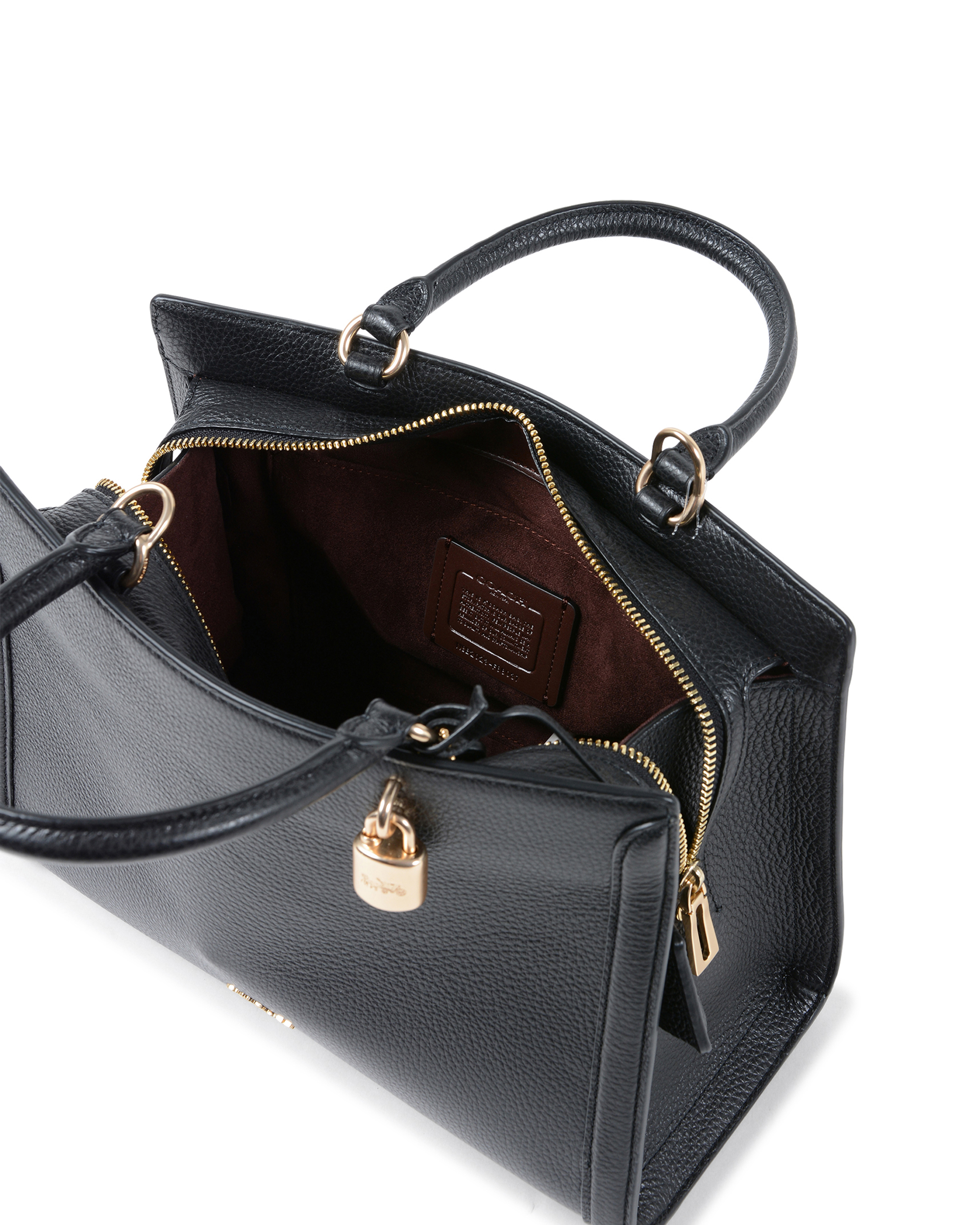 Bolso de mano Coach para mujer, color negro, F88037 NEGRO