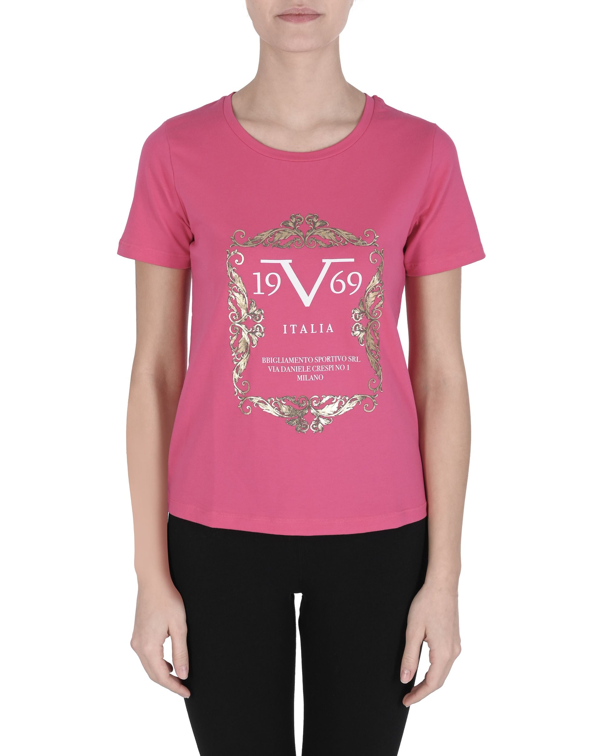 Camiseta de mujer 19V69 Italia ALESSANDRA FUXIA