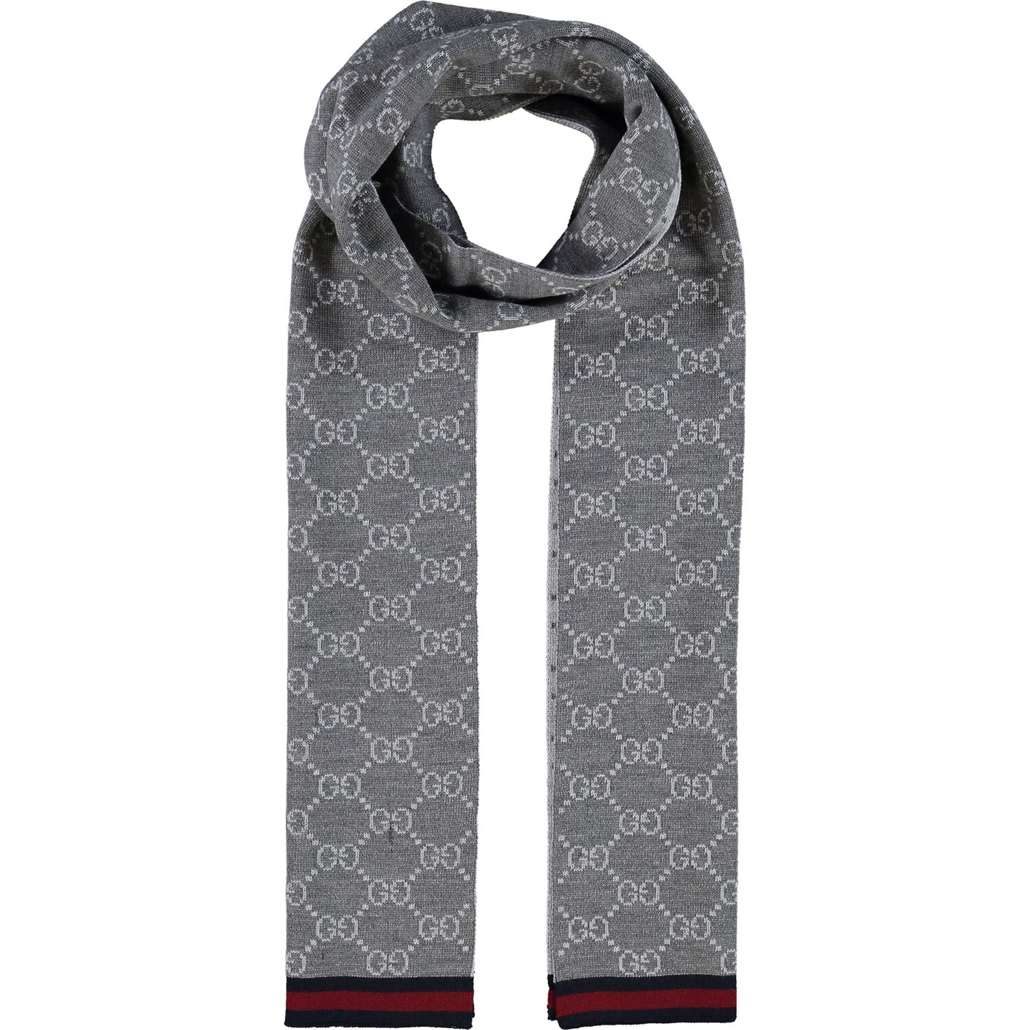 Bufanda Gucci para hombre 23x180 gris