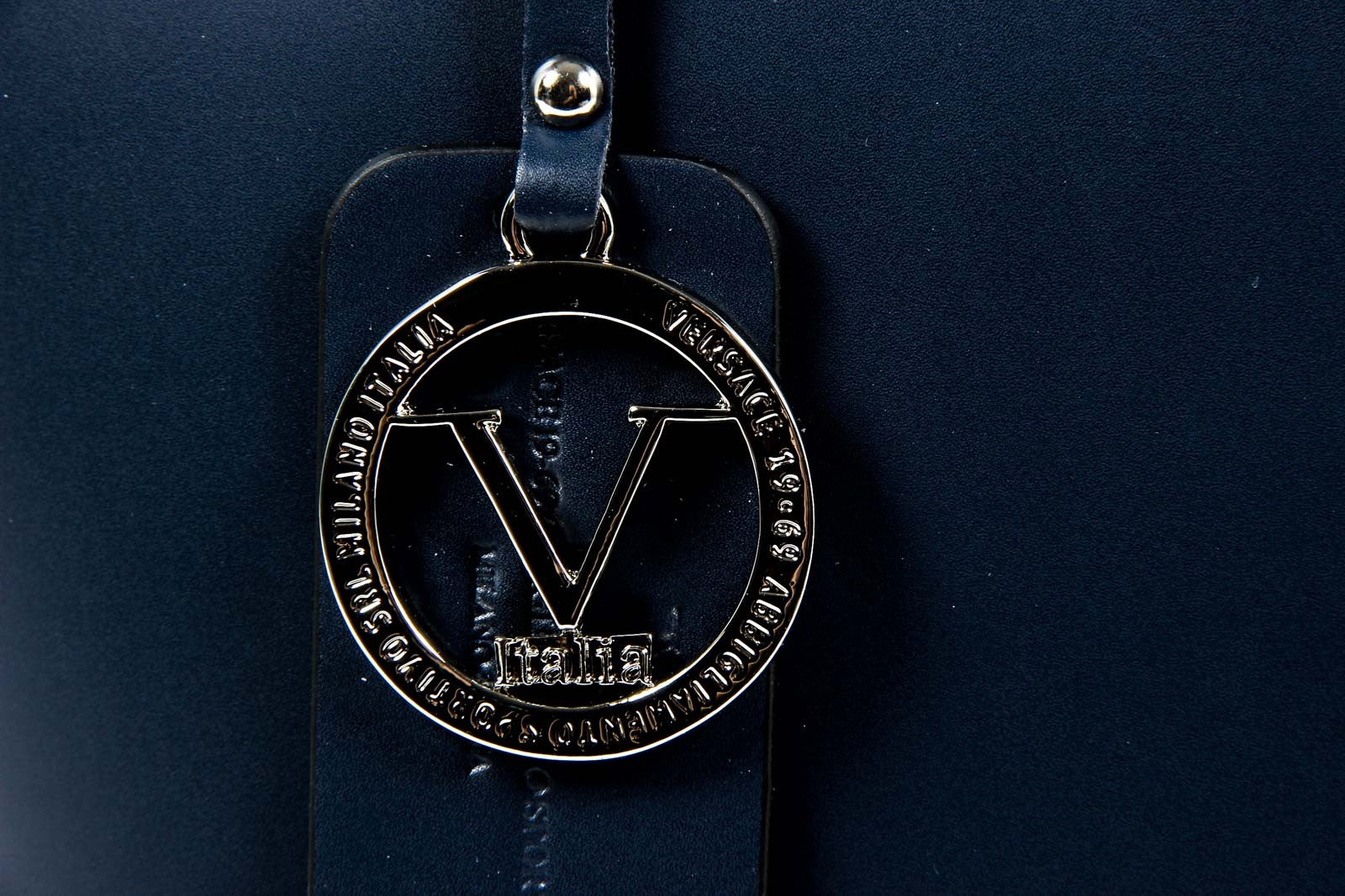 Bolso de mano para mujer V 1969 Italia V009-S RUGA BLU