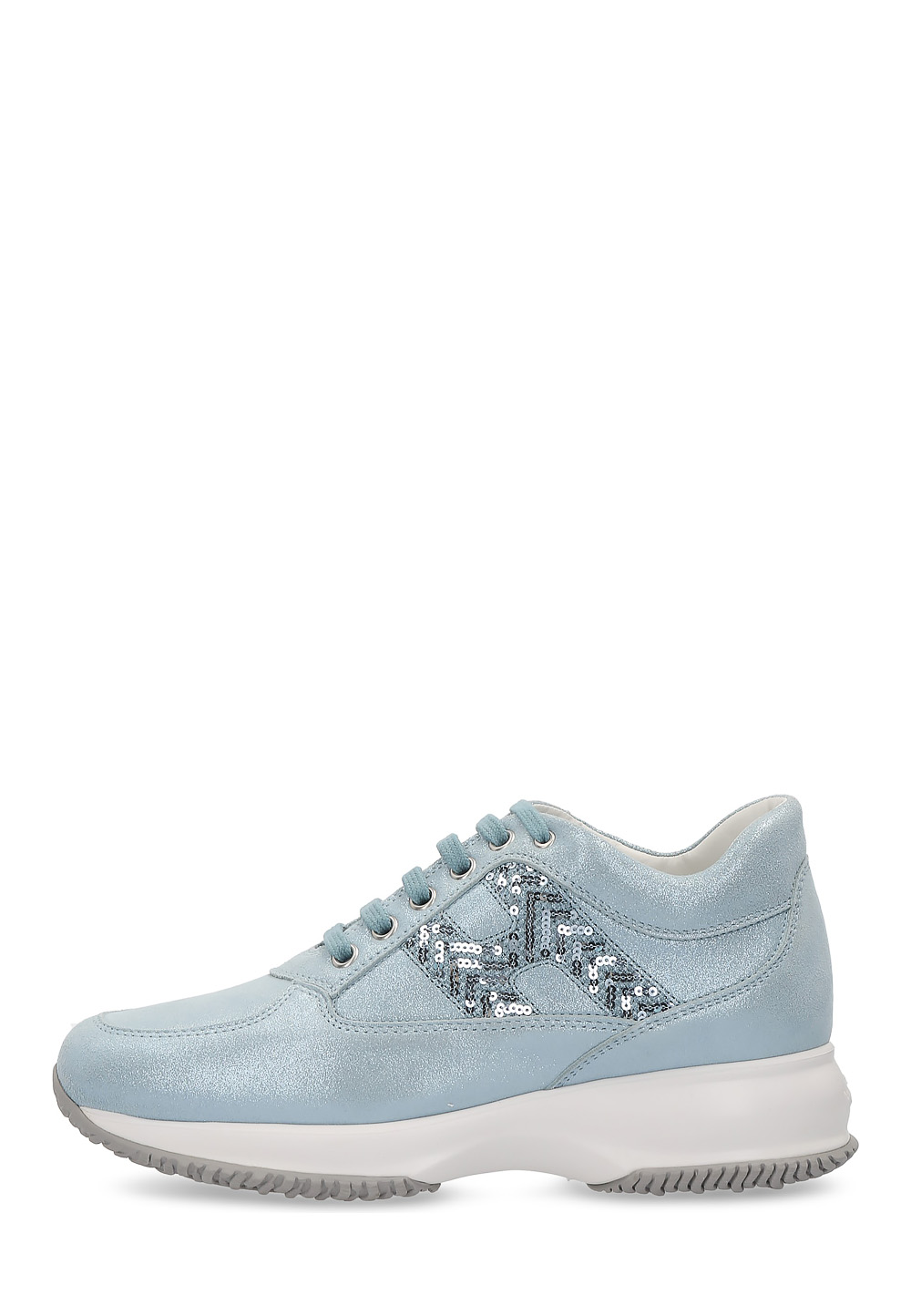 Hogan Womens Sneaker Light Blue Interactive HXW00N0G77077VOU008