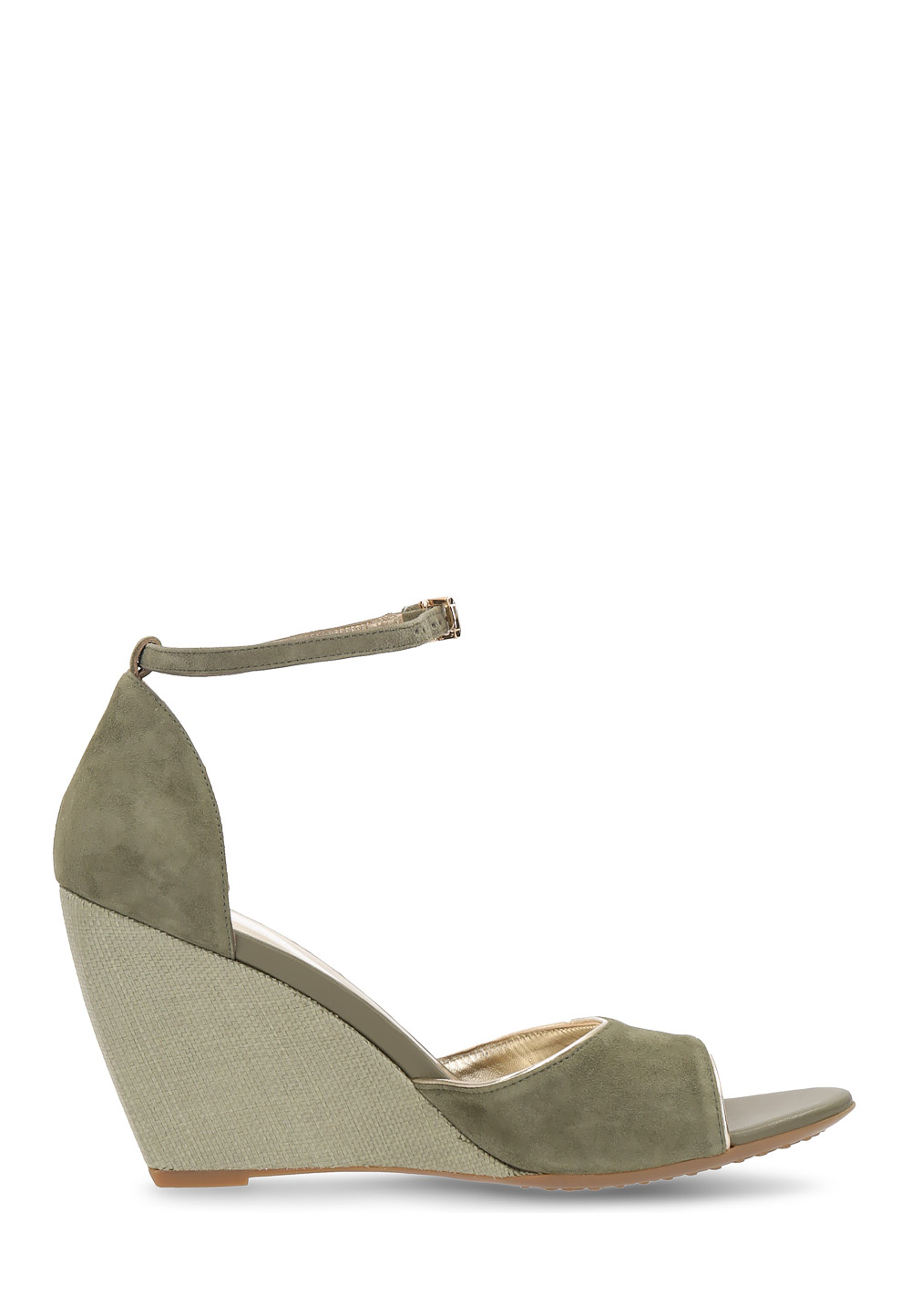 Sandalia de cuña Hogan para mujer, color verde, HXW2270N660CR0V616