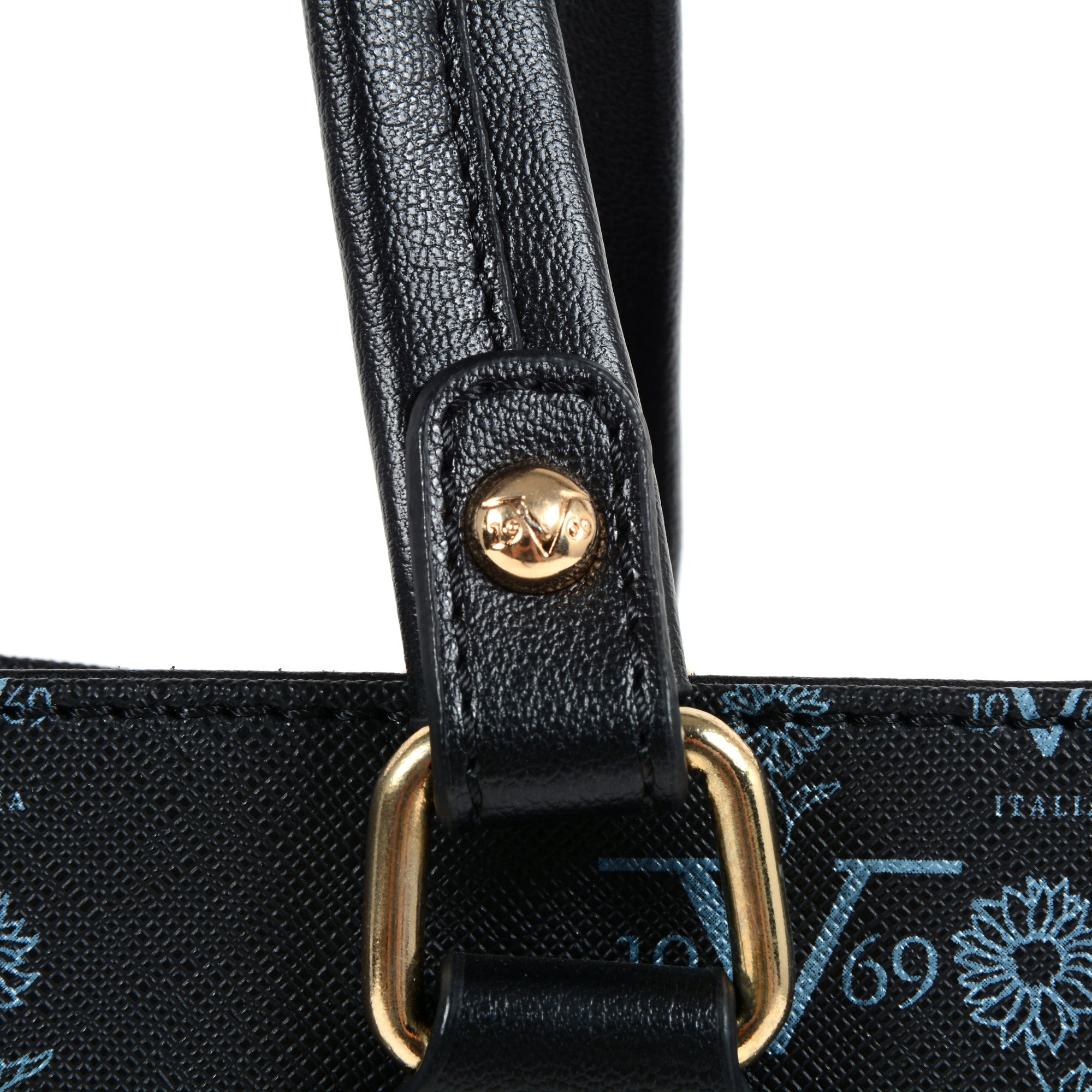 V 1969 Italia Womens Handbag Black HAITI