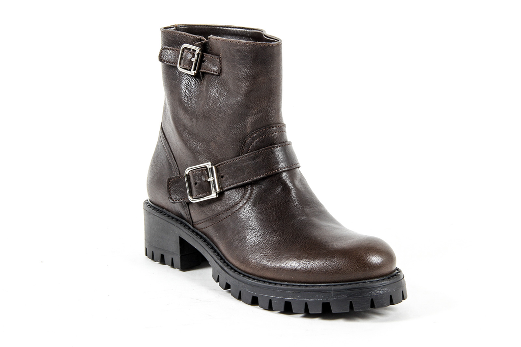 V 1969 Italia Womens Short Boot Brown AMALFI