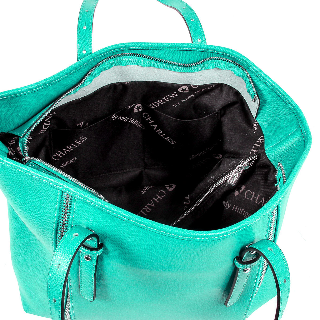 Andrew Charles Womens Handbag Green ETHEL