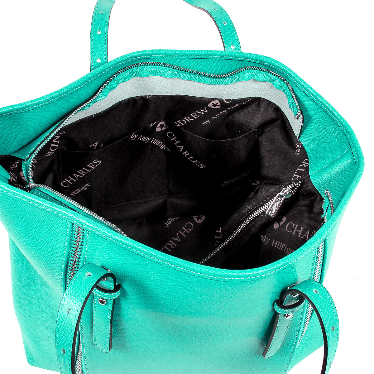 Andrew Charles Womens Handbag Green ETHEL
