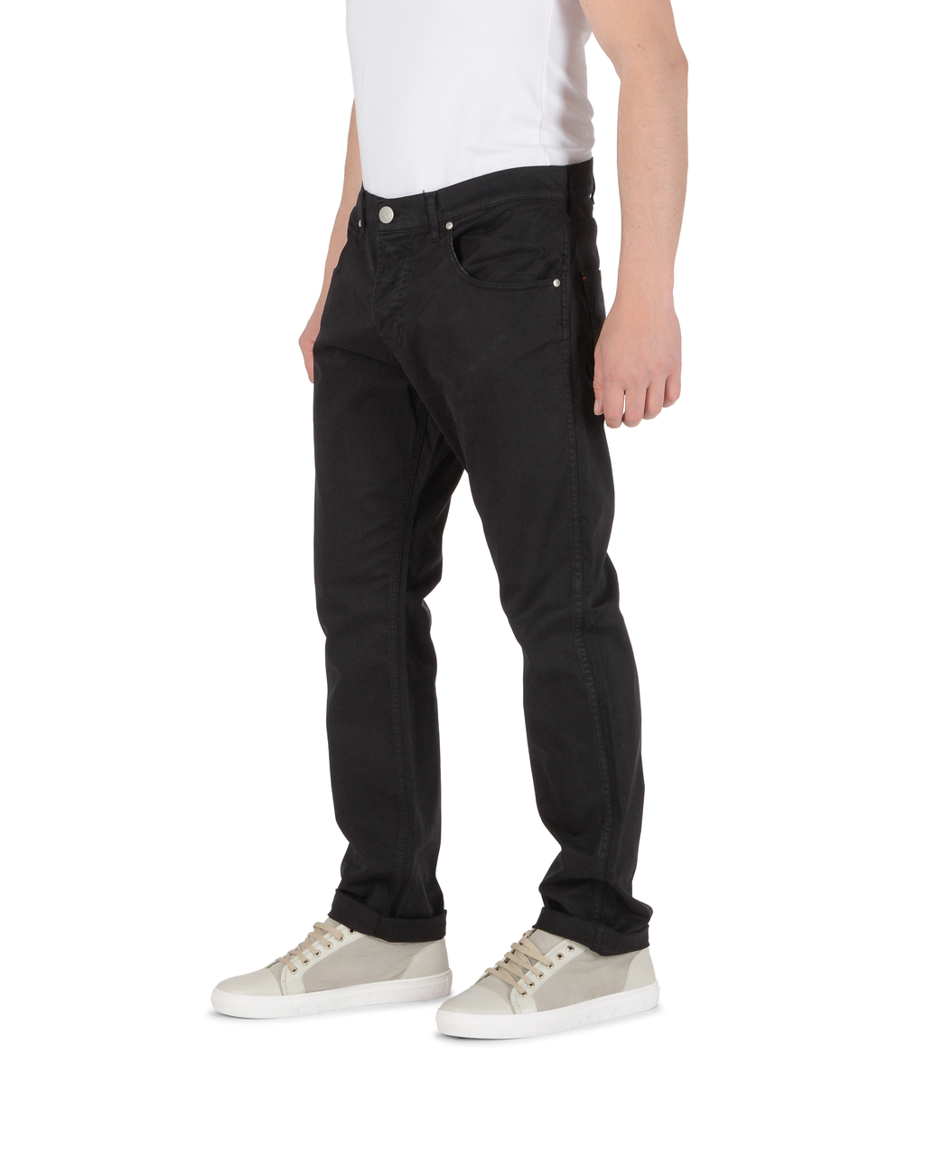 Andrew Charles Mens Trousers Regular Fit FRANK BLACK