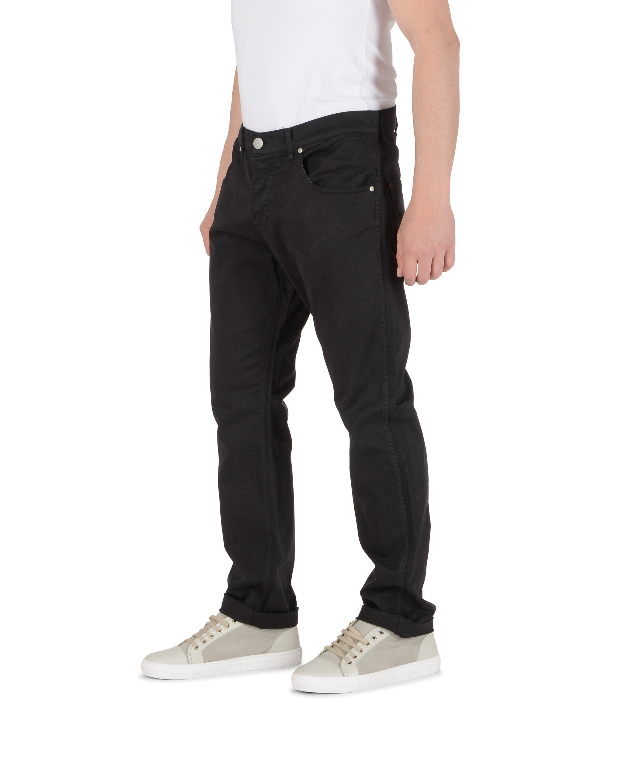 Andrew Charles Mens Trousers Regular Fit FRANK BLACK