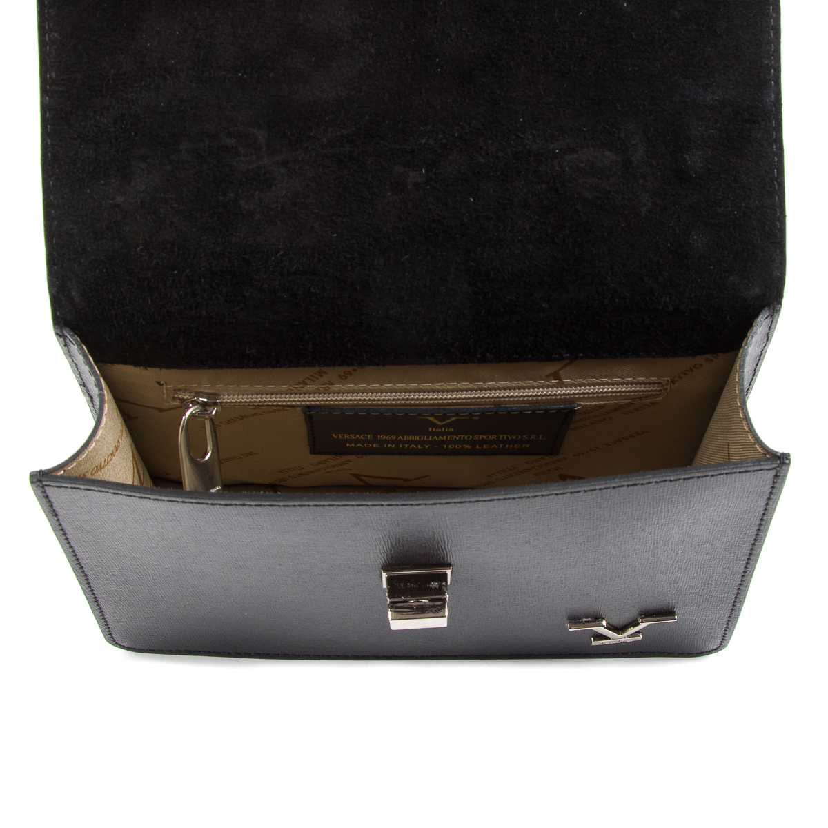 V 1969 Italia Womens Handbag Black MORA