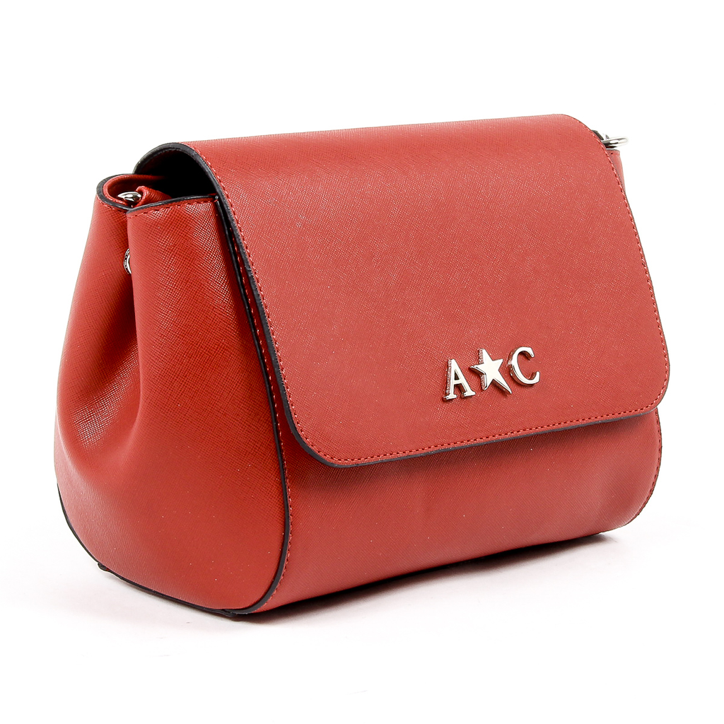 Andrew Charles Womens Handbag Red VERA