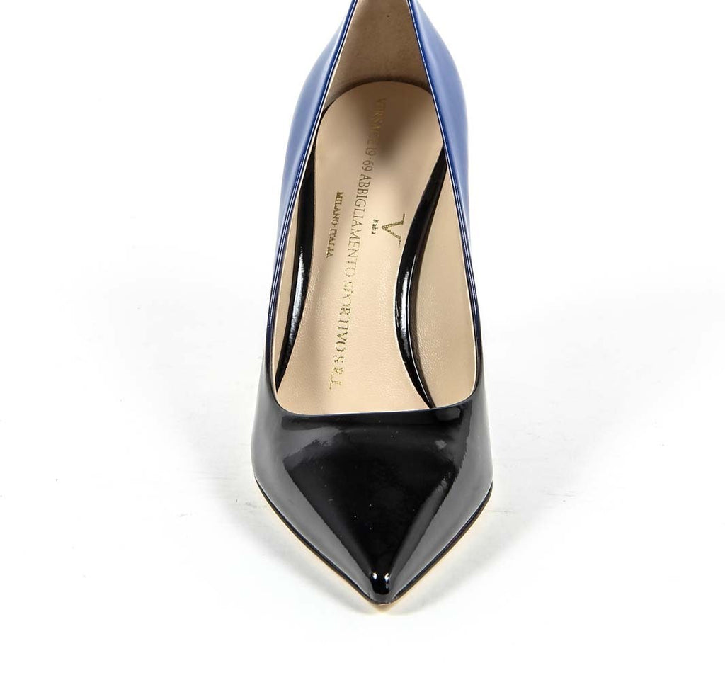 Zapatos de tacón para mujer V 1969 Italia 3104091 VERN. SFUMATO NERO-BLU