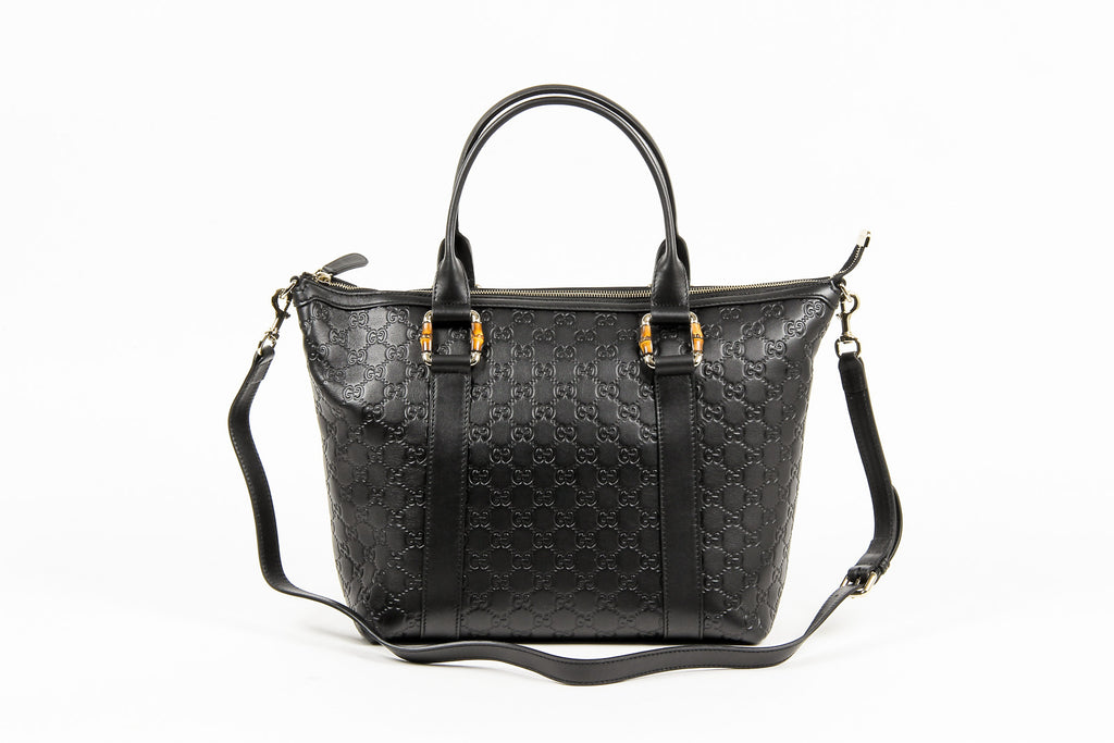 Bolso de mano Gucci de piel de bambú con GG Guccissima para mujer
