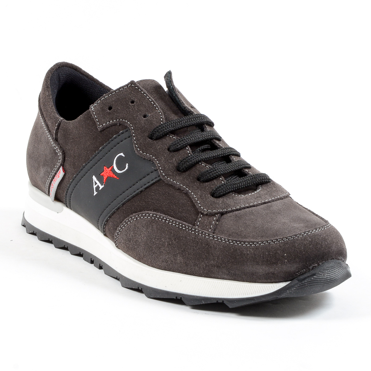 Andrew Charles Mens Sneaker Dark Grey LENNY