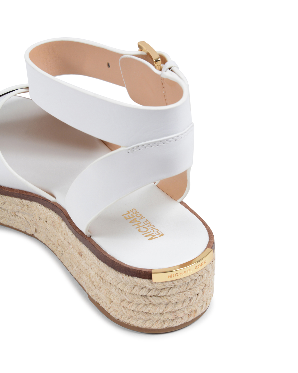 Sandalias de plataforma para mujer Michael Kors blancas ABBOTT