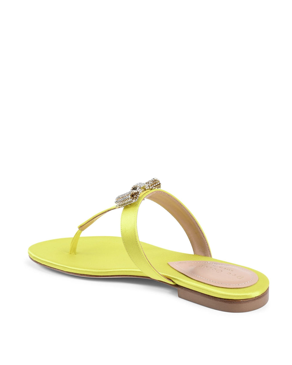Sandalia de satén Nina - Amarillo