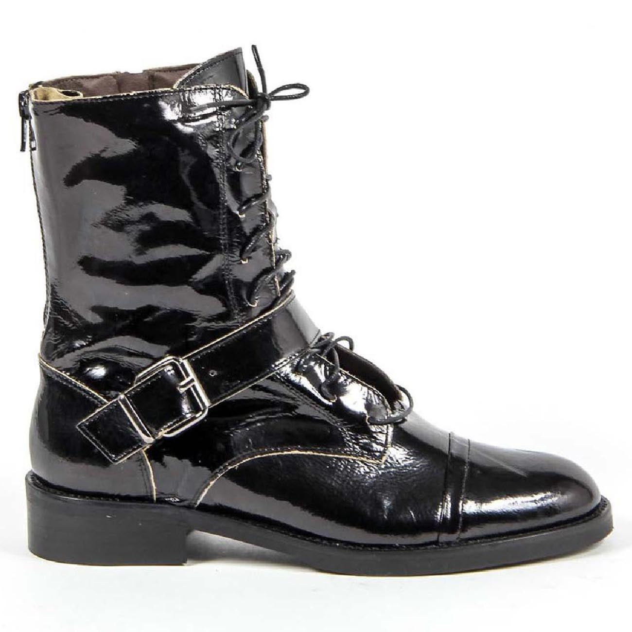 Bota Corta Mujer V 1969 Italia S03 VERNICE NERO