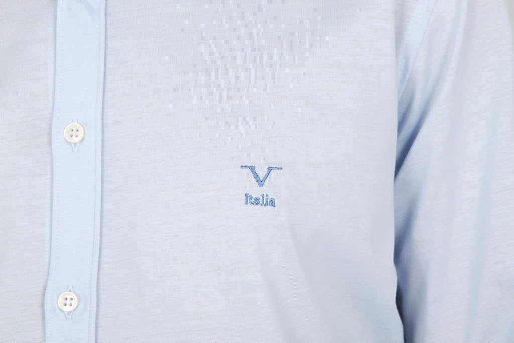 V 1969 Italia camisa de manga larga para hombre Paris Jersey Azzurro