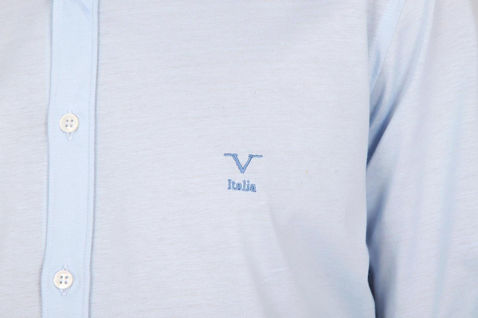 V 1969 Italia camisa de manga larga para hombre Paris Jersey Azzurro