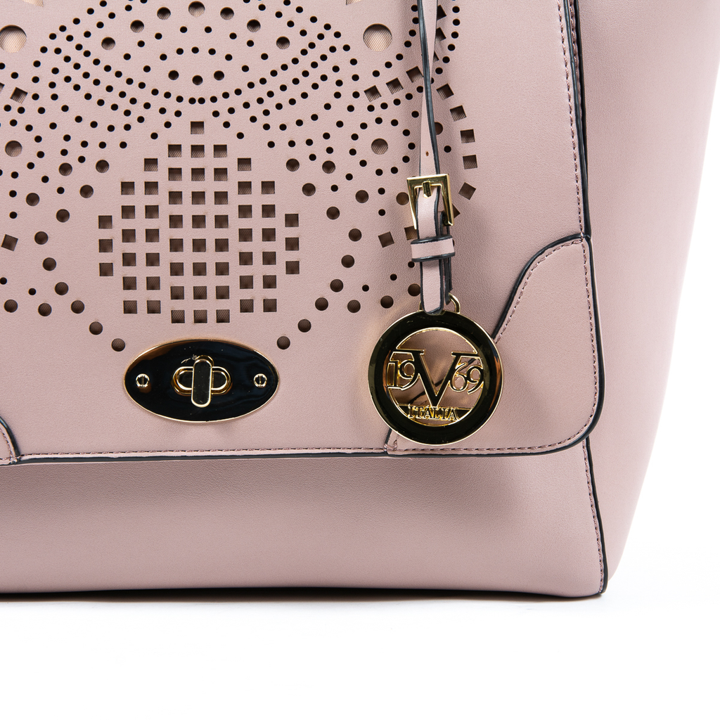 Bolso de mano para mujer V 1969 Italia Rosa 0052 MORADO CLARO