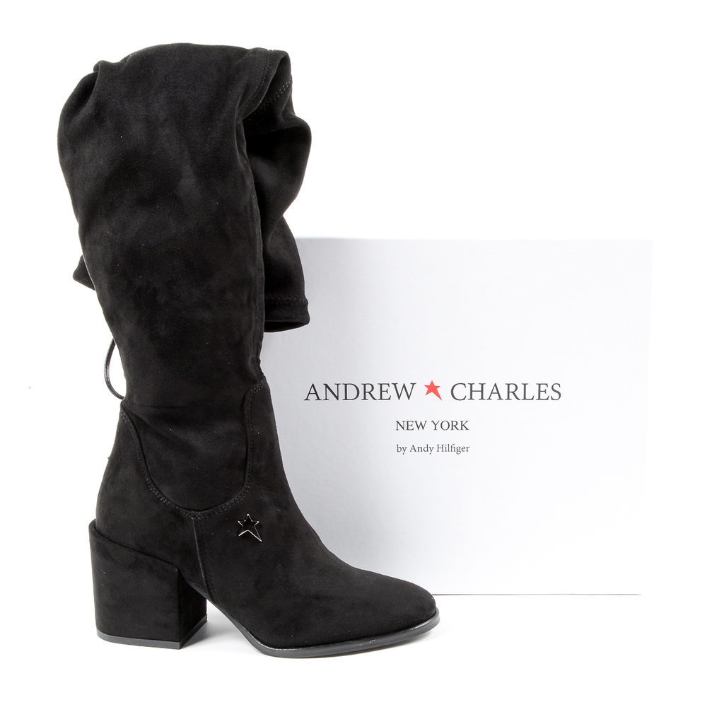 Andrew Charles Womens High Boot Black ALANNAH