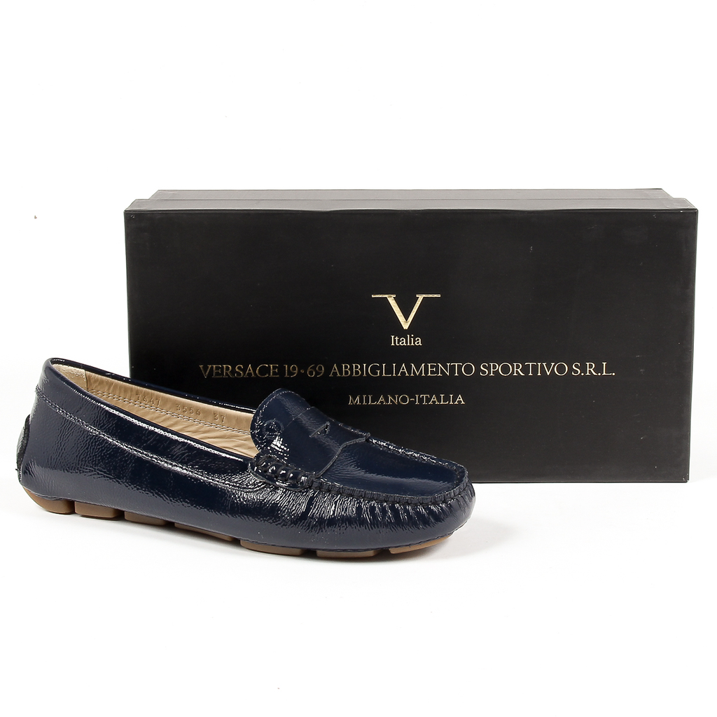 V 1969 Italia Womens Loafer Blue AMALFI